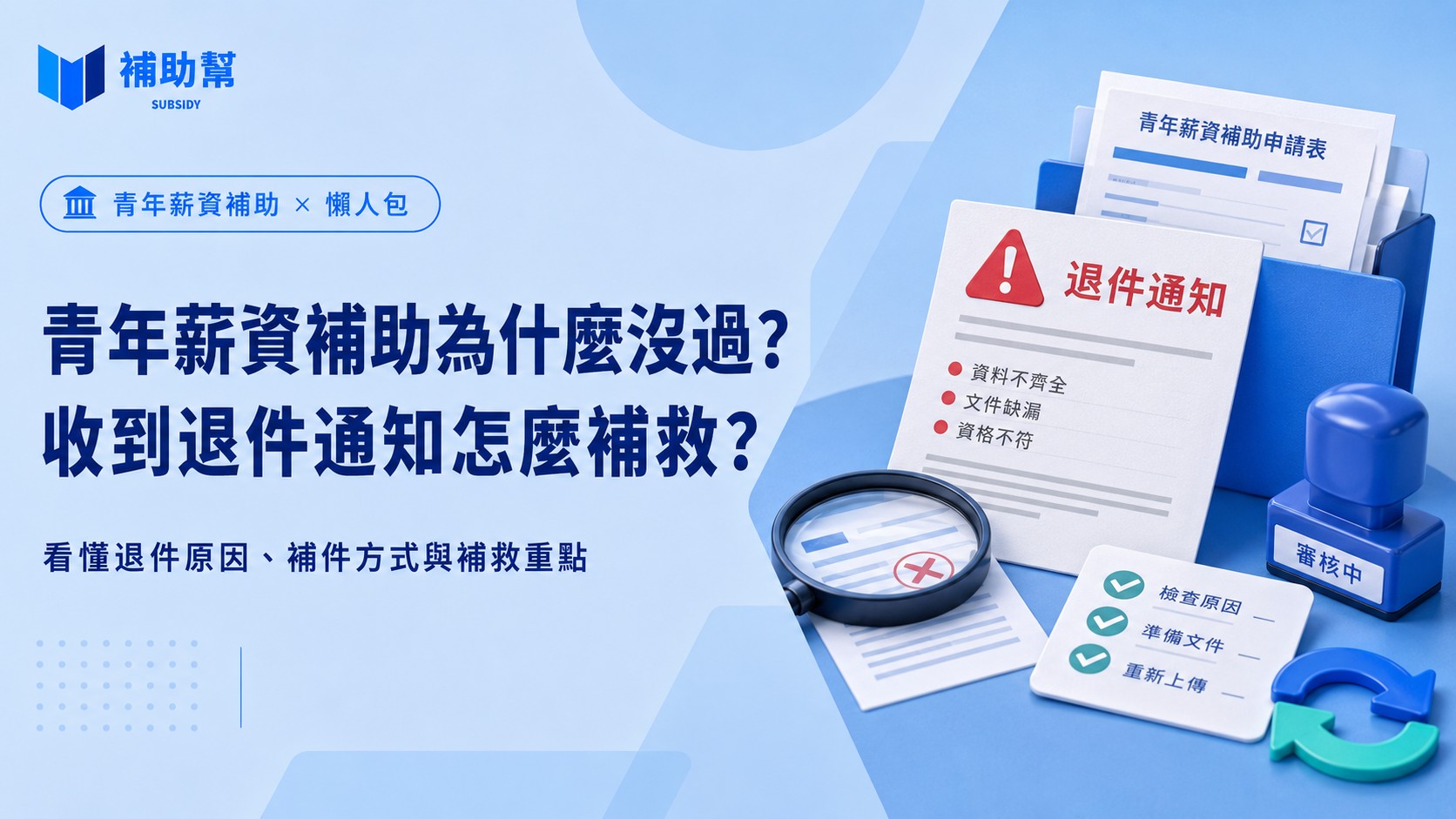 薪資補助退件